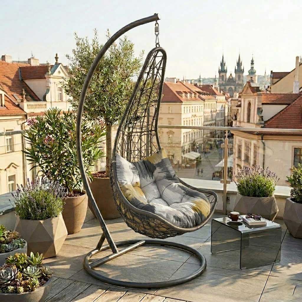 Jastuk Za Ratan Ljuljašku Za Jednu Osobu BLACK JAM