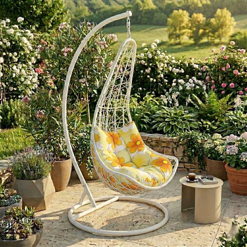 Jastuk Za Ratan Ljuljašku Za Jednu Osobu HAPPY FLOWERS