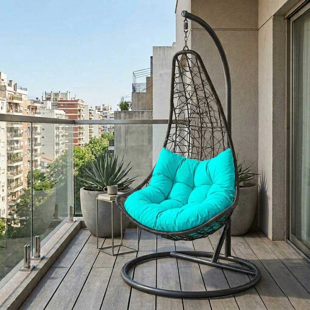 Jastuk Za Ratan Ljuljašku Za Jednu Osobu TURQUOISE