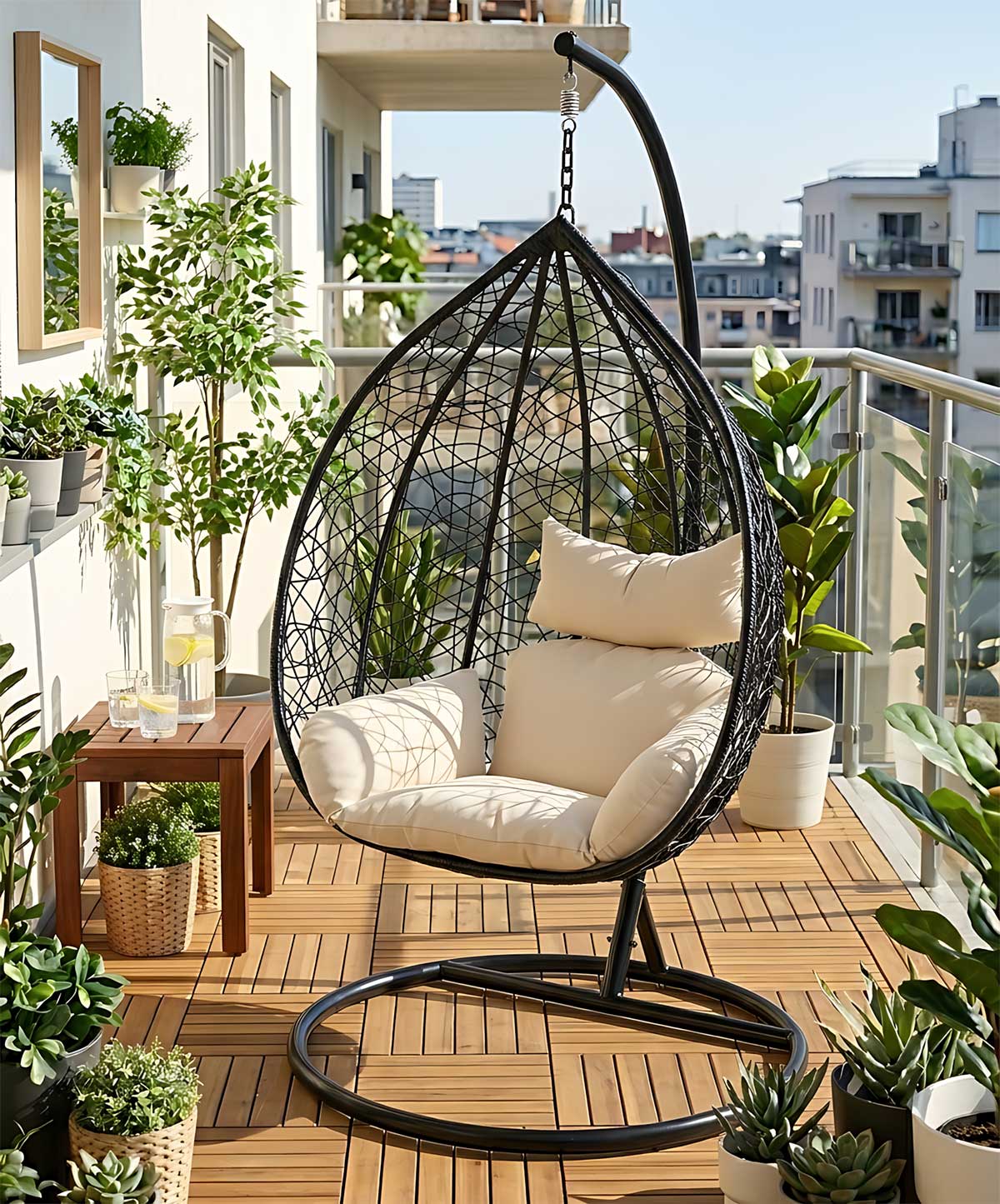 Fieldmann Ljuljaška Jaje Od PE Ratana i Čelika