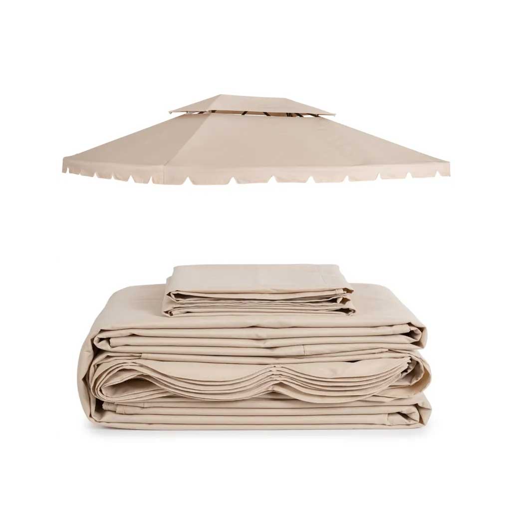 Zamensko platno za krov paviljona 4x3m Bež