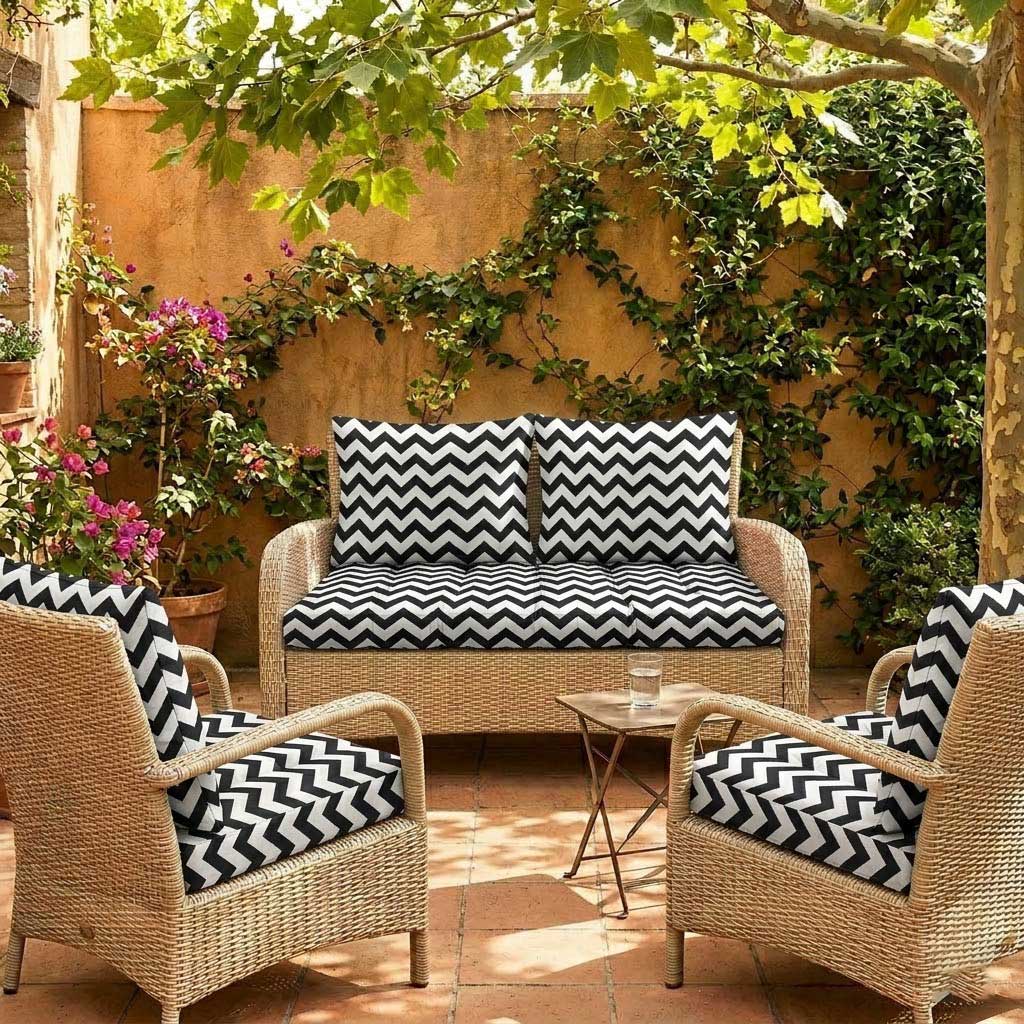 Jastuci Za Baštensku Garnituru - Dvosed 120cm i Dve Fotelje CIKCAK