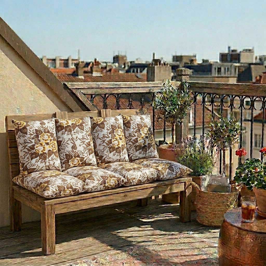 Jastuk Za BaštenskI Dvosed 120x50x50 cm RETRO BOUQUET