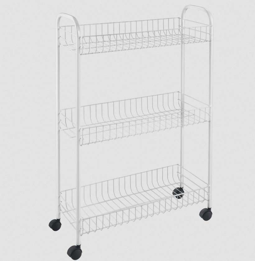 Metaltex Slim Uska metalna polica sa točkićima