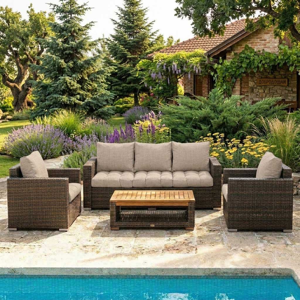 Jastuci Za Veliku Baštensku Garnituru - Trosed i Dve Fotelje MEMORIES