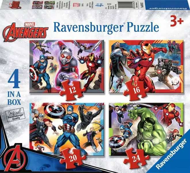 Puzzle za decu 4u1 Pepa Marvel Avengers Ravensburger 06942