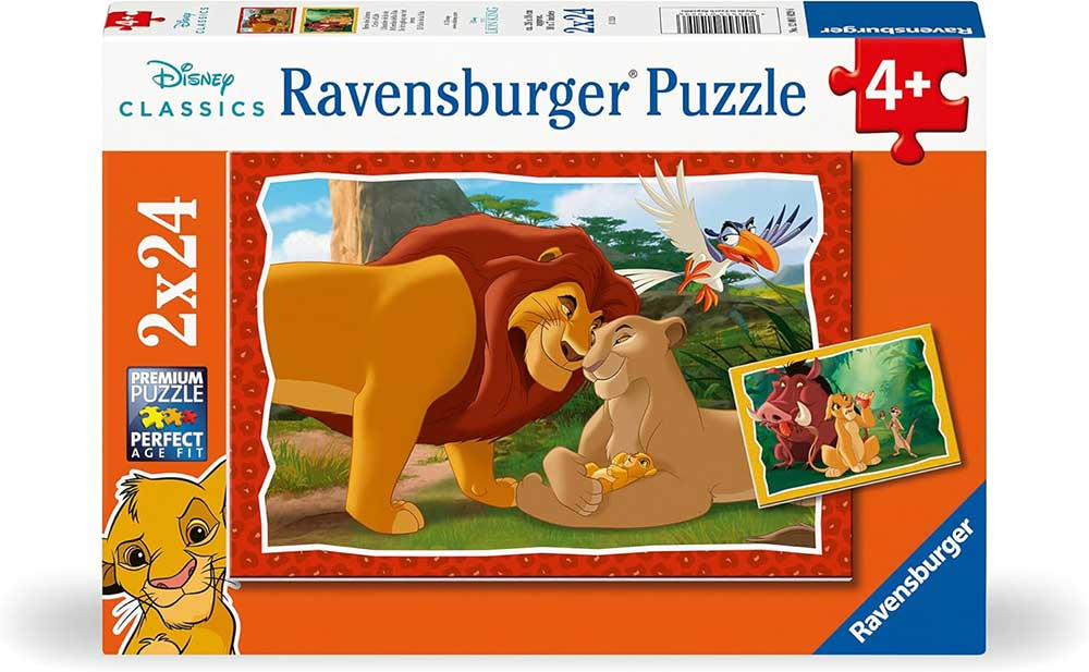 Puzzle za decu 2x24 dela Disney Kralj lavova Ravensburger 12001029