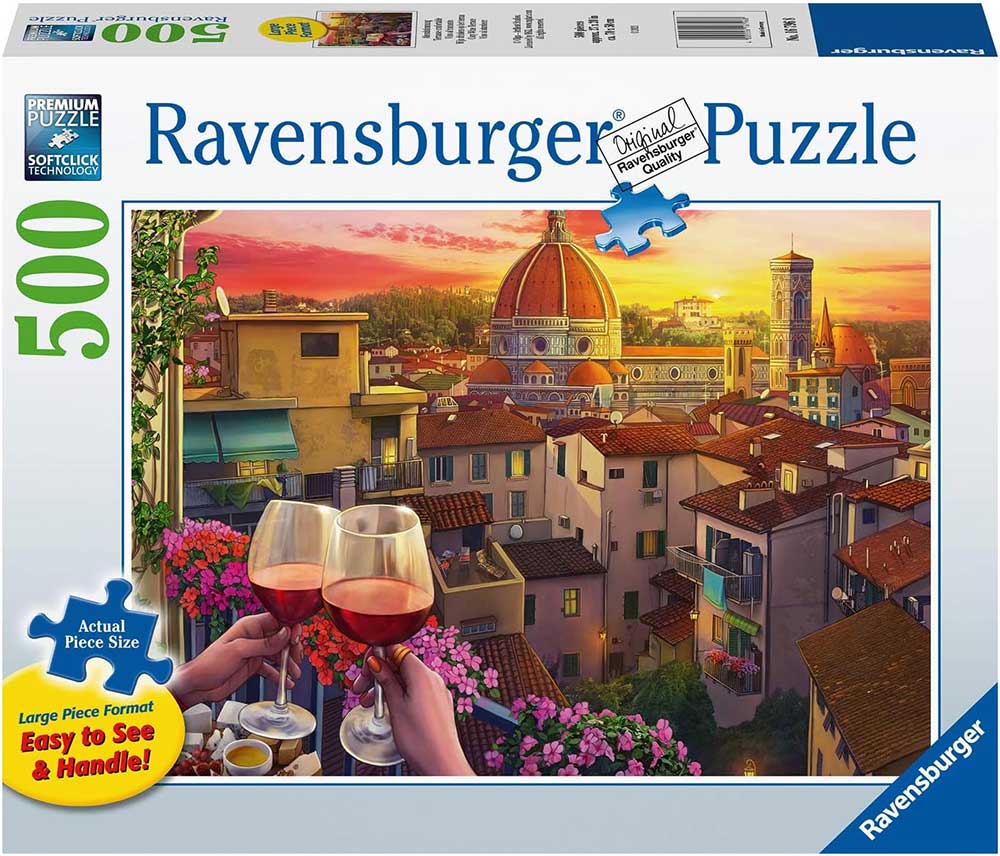 Puzzle 500 delova Terasa i vino u Italiji Ravensburger 16796