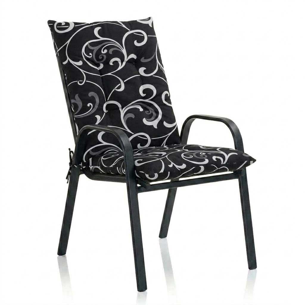 Jastuk Za Stolicu Sa Naslonom 1 kom. 50x110 BLACK ORNAMENT