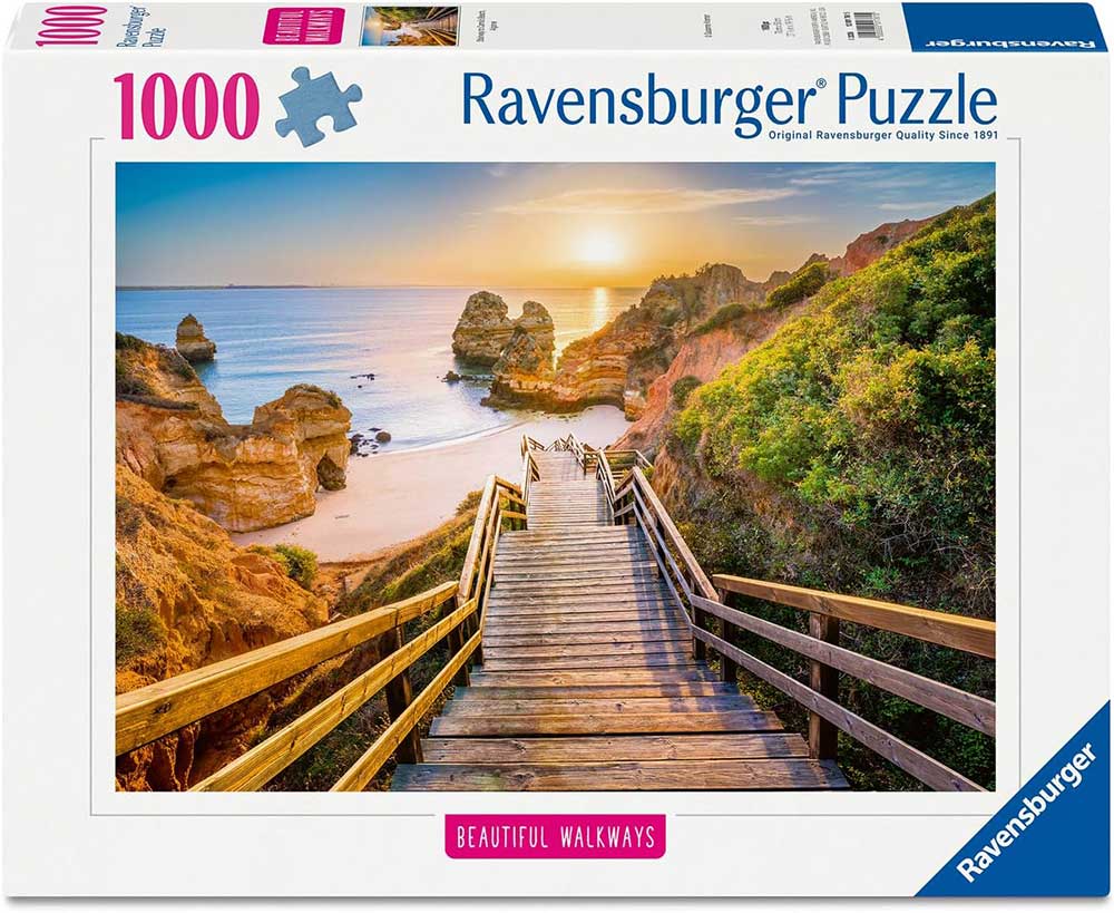 Puzzle slagalica 1000 delova Stepenice ka plaži Kamilo Algarve Portugalija Ravensburger 12001761