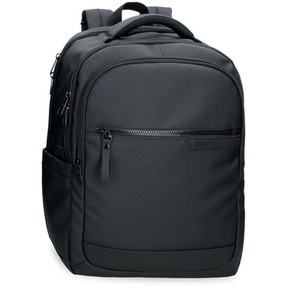 Ranac 44cm sa pregradama za laptop i tablet Pepe Jeans Dorking black 74629