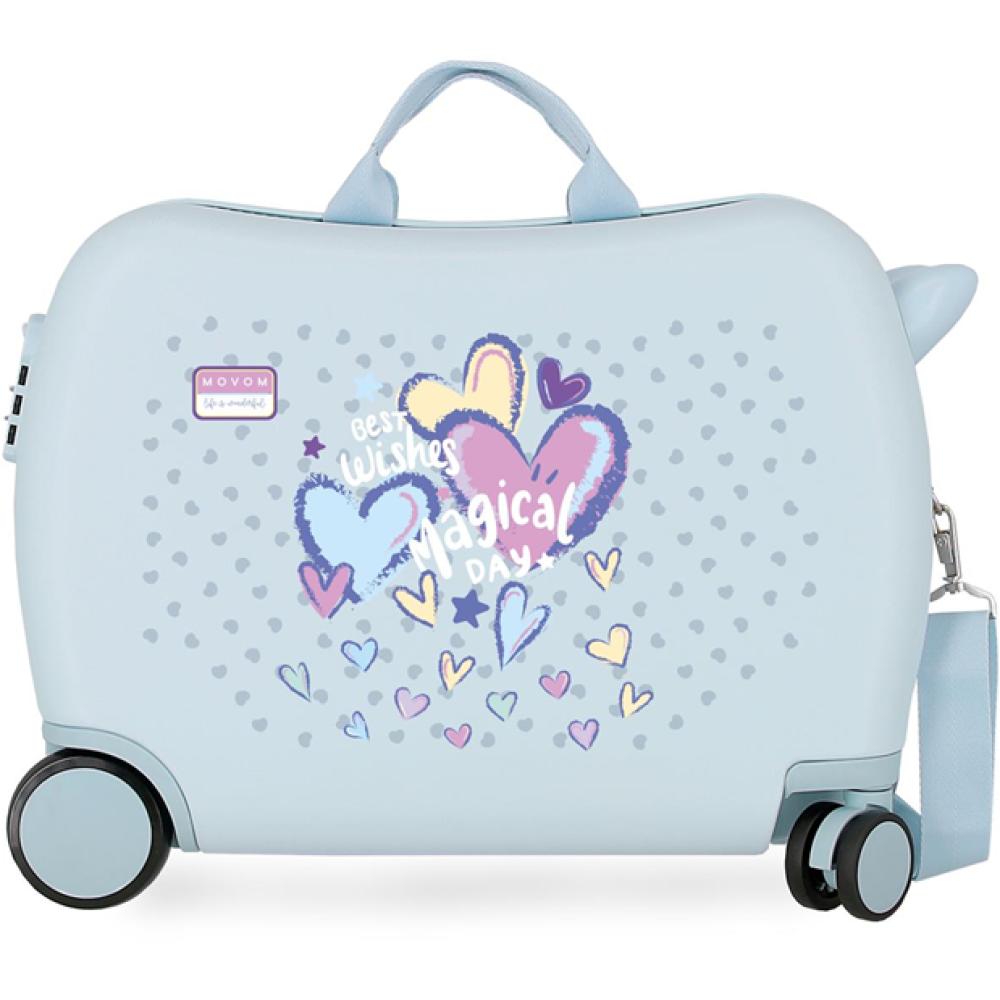 Dečiji kofer za put i vožnju Movom Best Wishes sky blue 32198