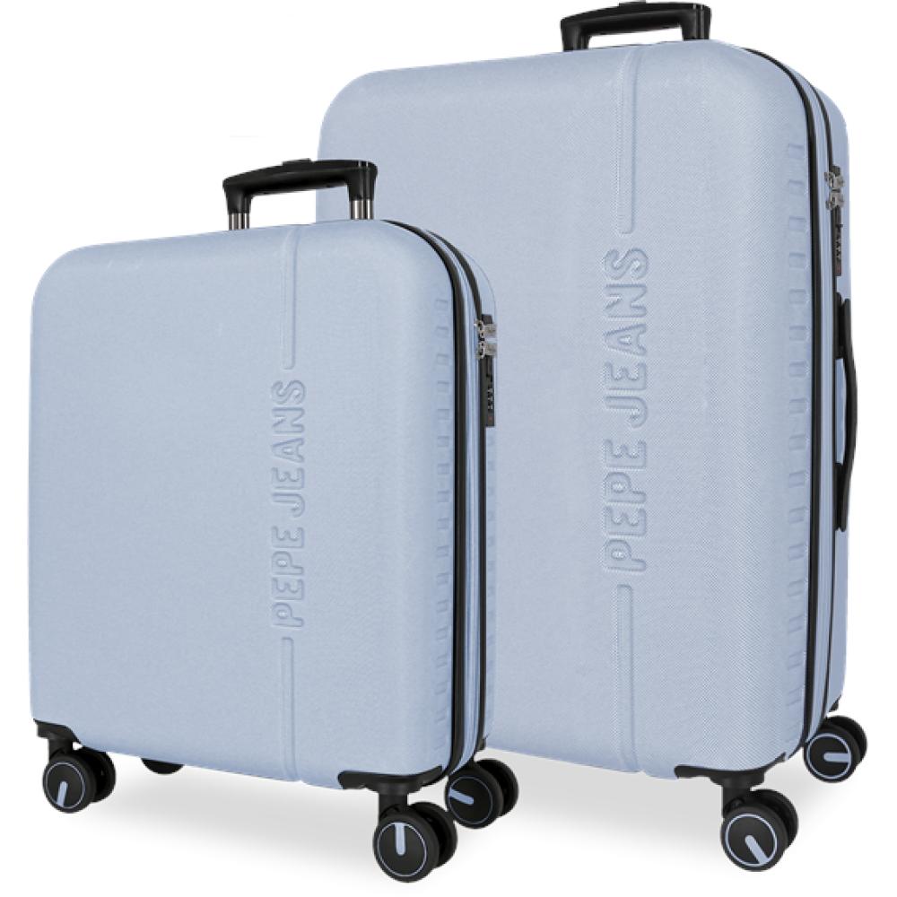 Komplet proširivih ABS kofera 55cm i 68cm PJL Montana sky blue 75689