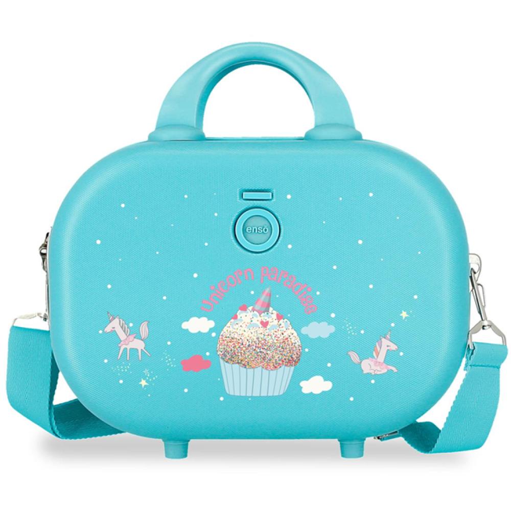 Toaletni kofer neseser Enso Unicorn Paradise turquoise 99439