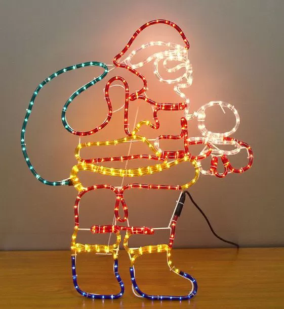 Novogodišnji spoljni svetleći okvir 9 m Deda Mraz 52-203