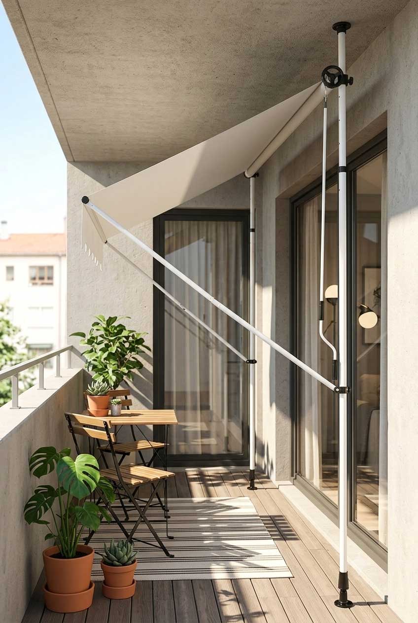 Tenda 150 x 120 cm Montelux Easy Sa Teleskopskim Nosačima - Bez bušenja