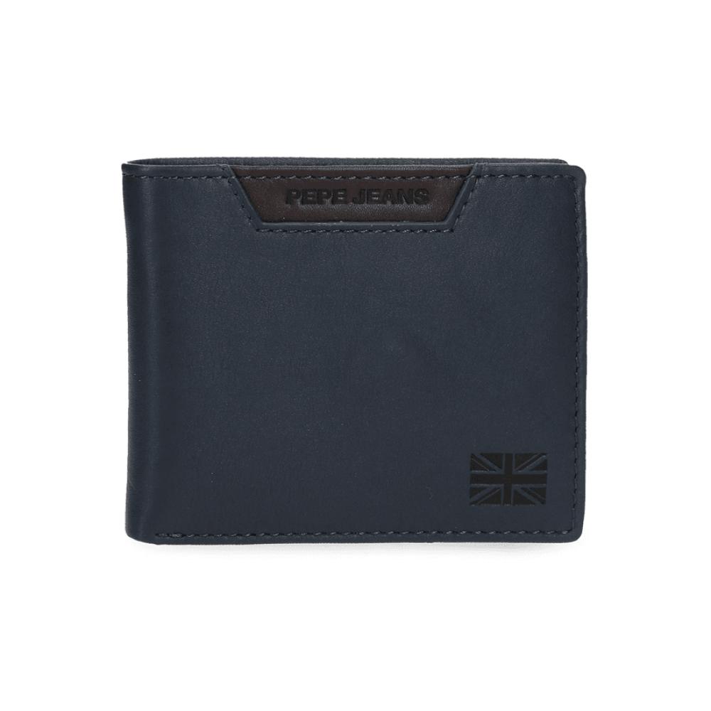 Muški kožni novčanik na preklop 11cm Pepe Jeans Indiana navy 75340