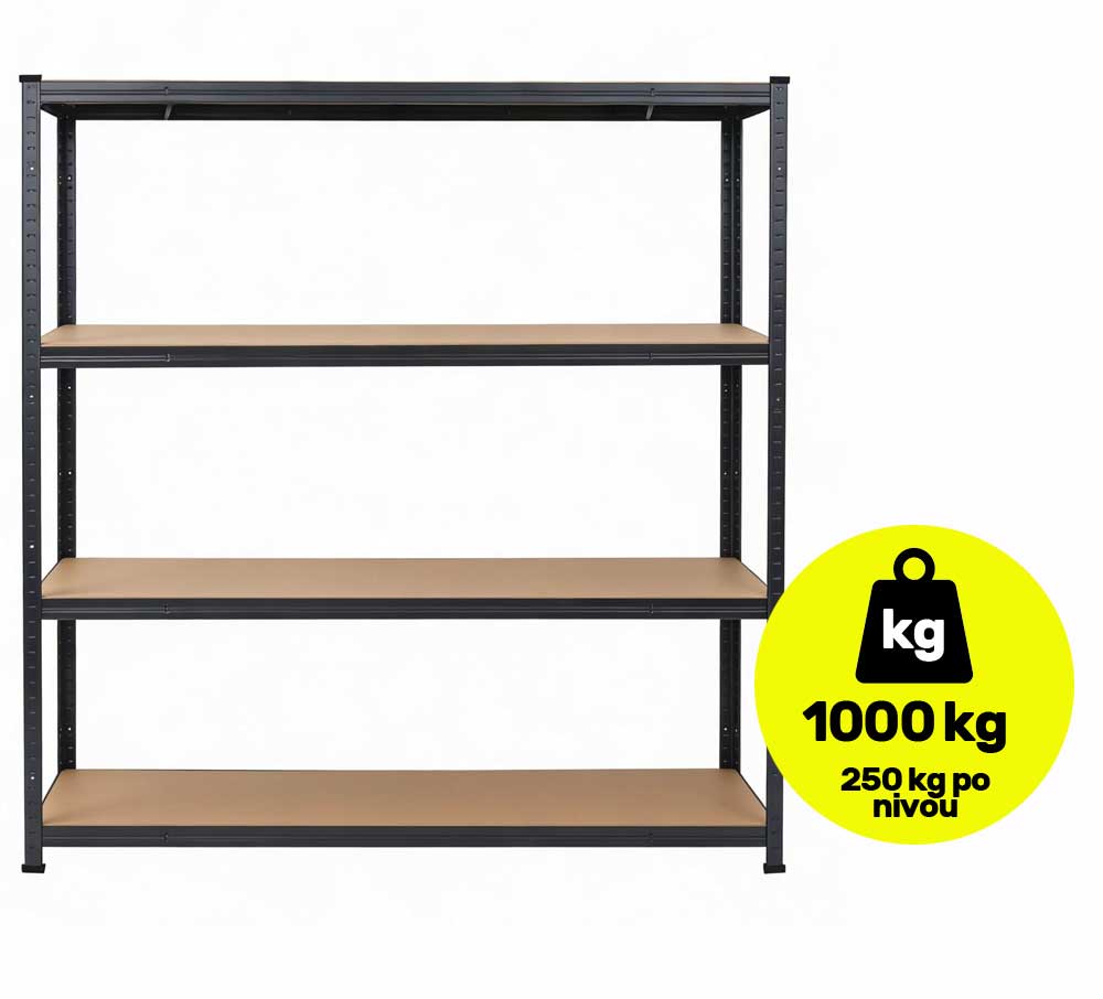 Metalni regal Orion Heavy Industrial 180×150×60 cm 4×250kg