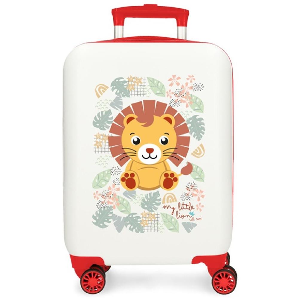 Dečji kofer 55cm Roll Road Happy Pets Lion white 49911