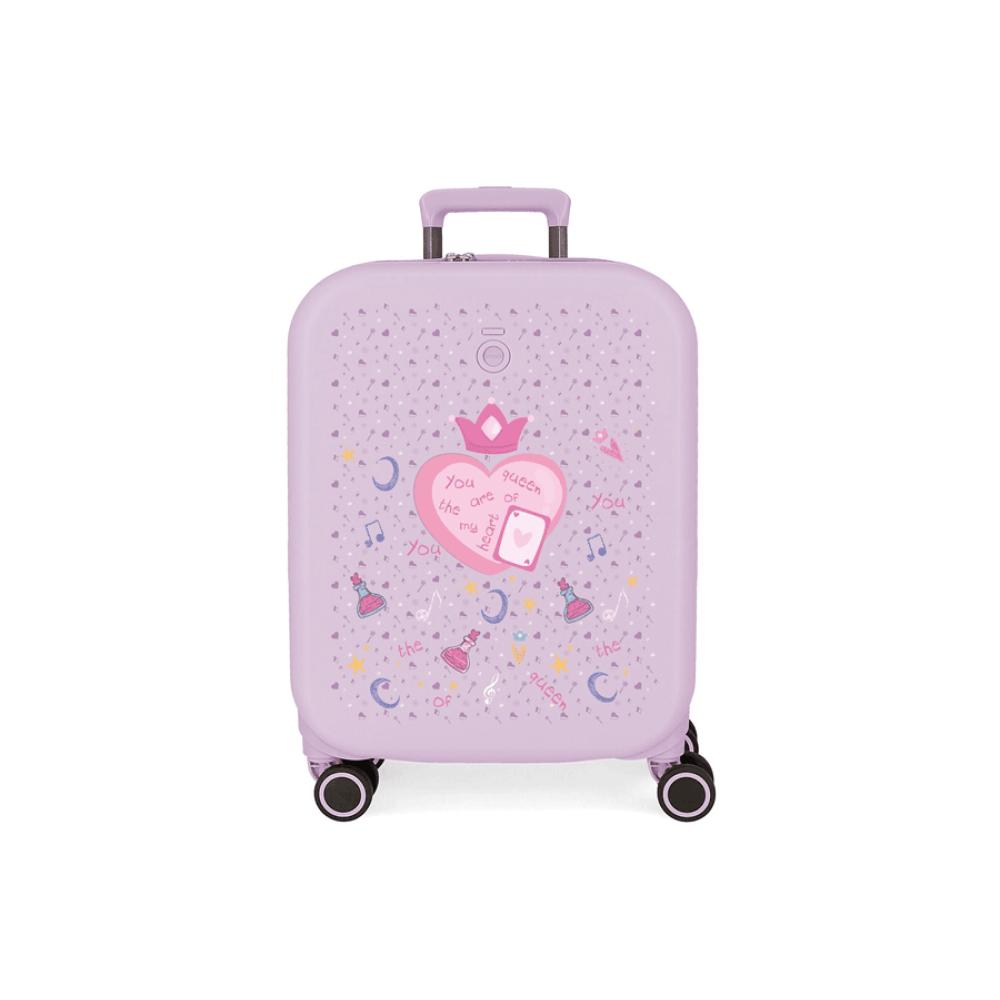 Dečiji proširivi putni kofer 55sm Enso Queen Of Hearts purple 99586