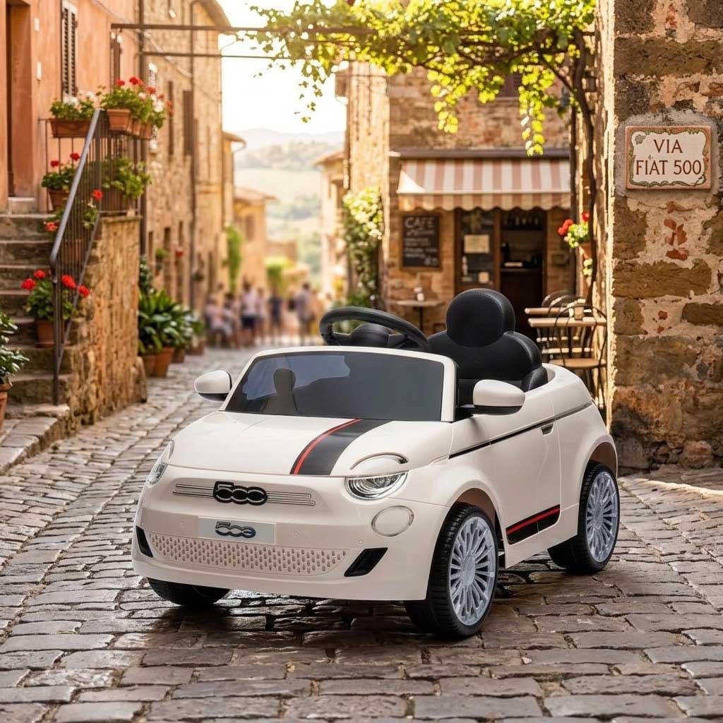Dečiji automobil na akumulator Fiat 500 Style Beli