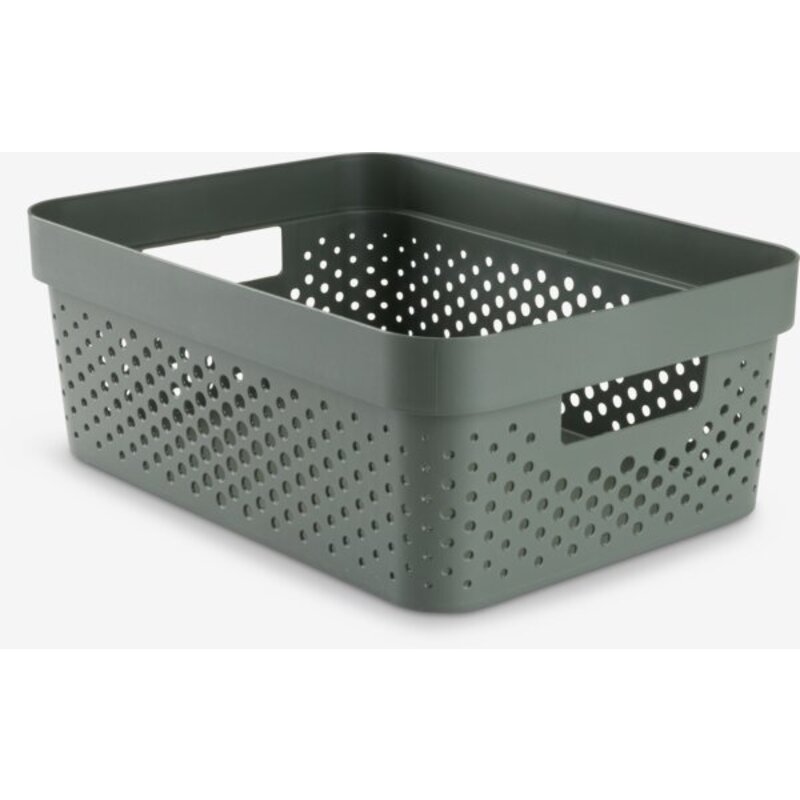 Korpa INFINITY 11L, plastika, tamno zelena