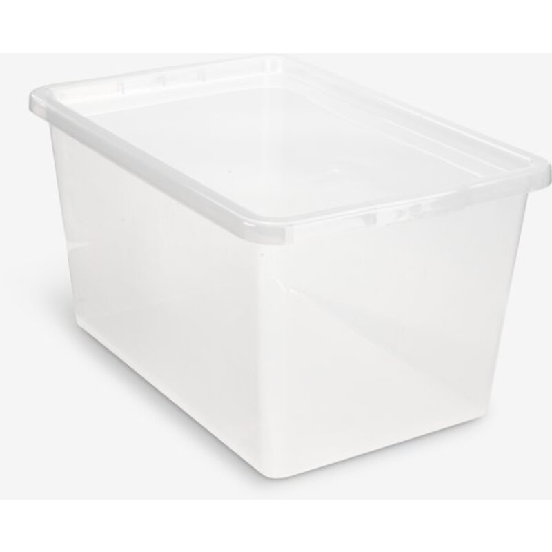 Kutija BASIC BOX 52L sa poklopcem, providna