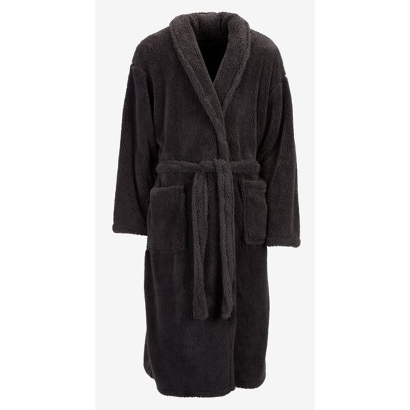 Bade mantil SIMRIS L/XL antracit – 100% poliester, 260 g/m²