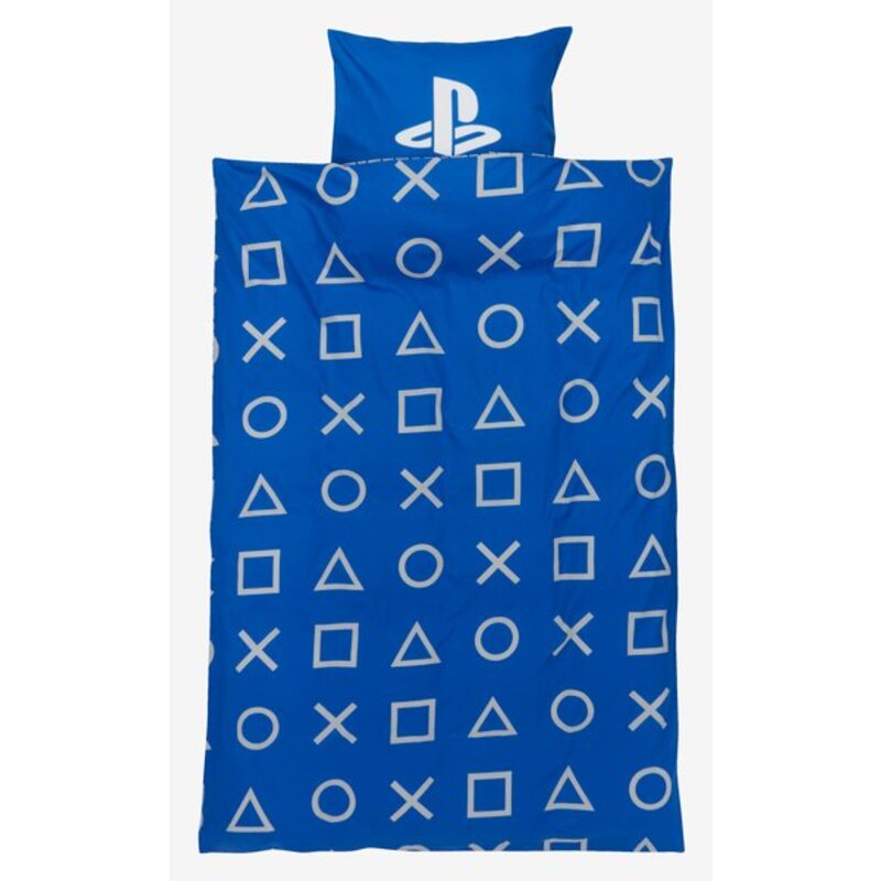Dečija posteljina PLAYSTATION 140x200 plava Jastučnica i jorganska navlaka