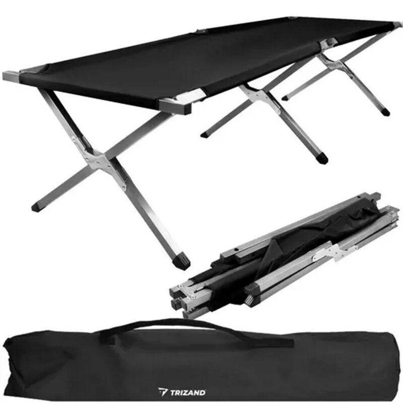 Trizand Krevet za Kampovanje 189x70x43cm, Crni