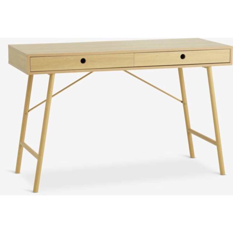 Radni sto LINDVED 48x120 cm sa 2 fioke, natur hrast