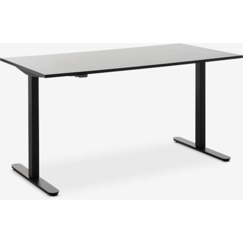 Radni sto sa podesivom visinom SVANEKE 80x160 cm, crna