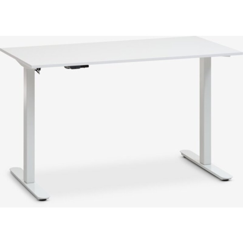 Radni sto sa podesivom visinom SVANEKE 60x120 cm, beli, električni