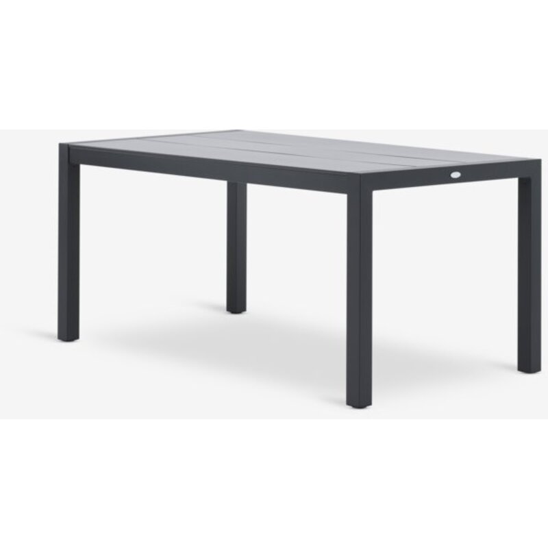 Baštenski sto HAGEN 92x160 cm, sivi, DURAWOOD®/aluminijum