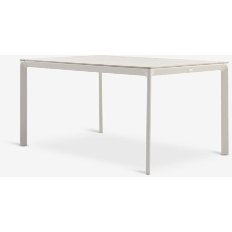 Baštenski sto KUMLA 95x150 cm, bež – aluminijum i sinterovani kamen