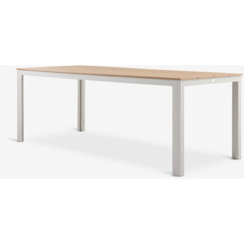 Baštenski sto MARIELYST 90x205 cm, aluminijum/veštačko drvo, bež