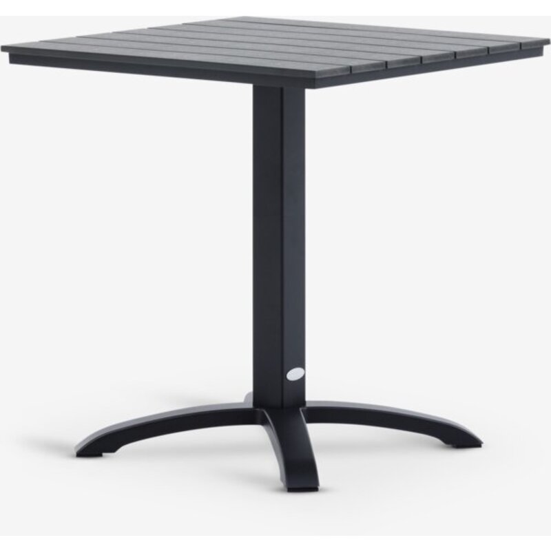 Bistro baštenski stočić HOBRO 70x70 cm, crna