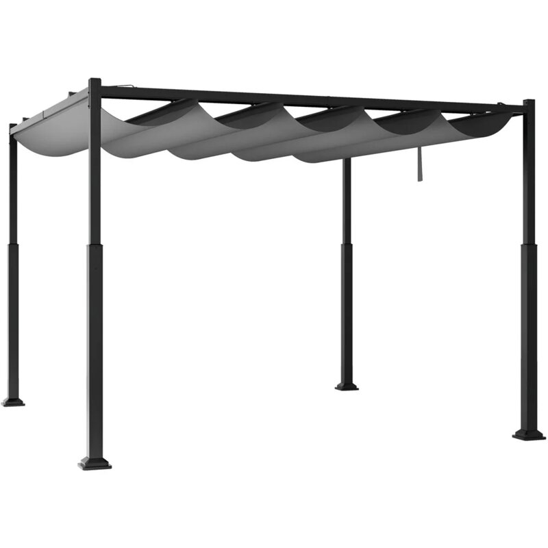 Venturo Prestige 3x3m Siva Pergola - Čelična Konstrukcija sa Uvlačivom Nadstrešnicom