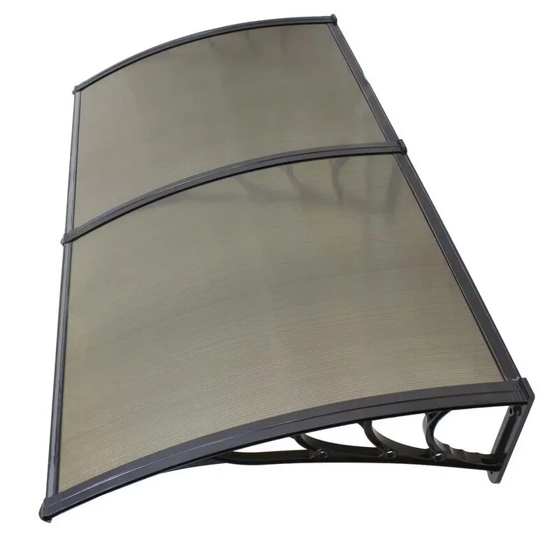 Nadstrešnica Aluminijumska 240x150cm Crna Bronza 5mm