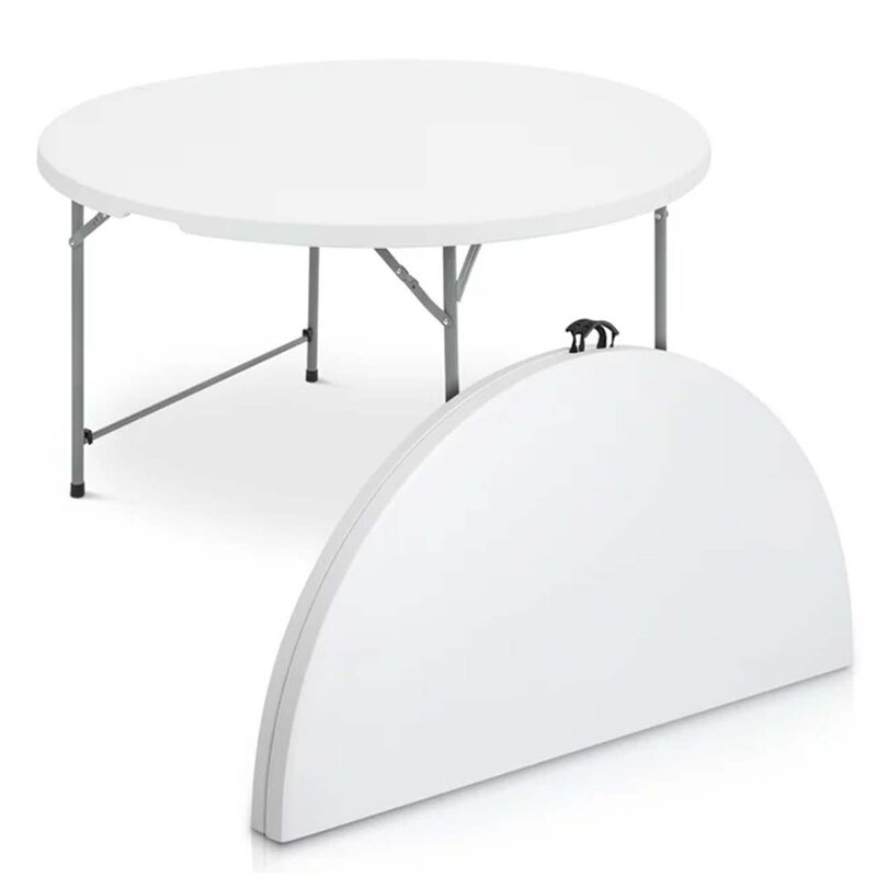 Okrugli baštenski sklopivi sto prečnik 122 cm