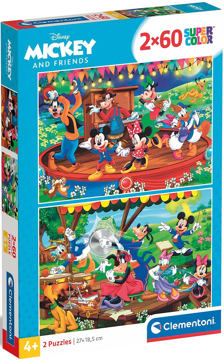 Puzle slagalice 2x60 delova Disney Mickey and Friends Clementoni 21620