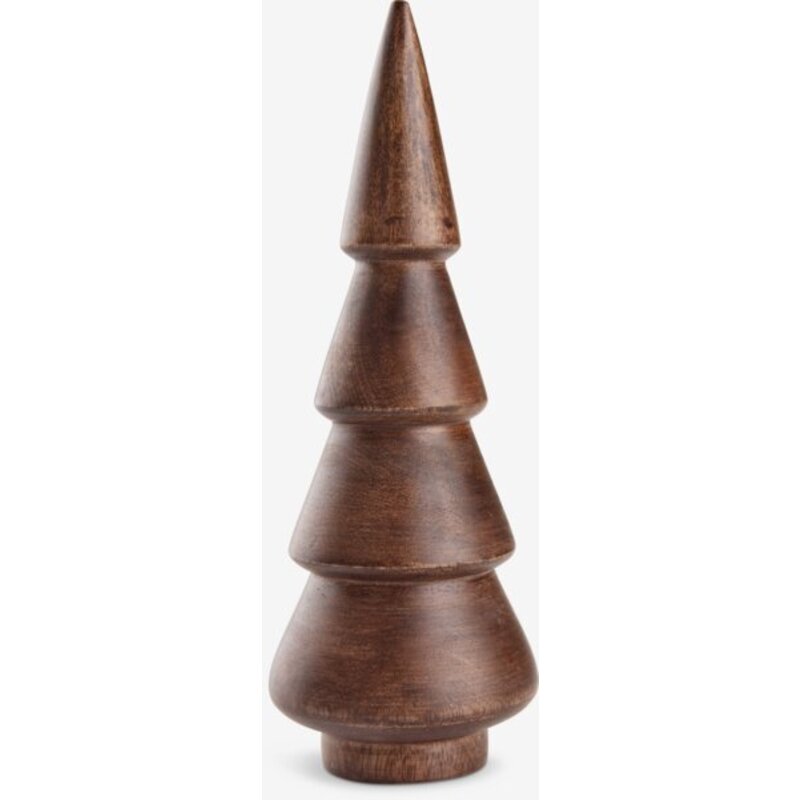 Dekorativna drvena jelka visine 22cm Braon