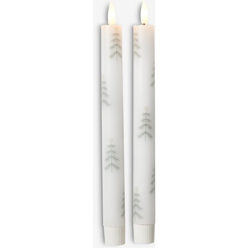 Dve LED sveće na baterije Sa tajmerom V24cm 2kom.