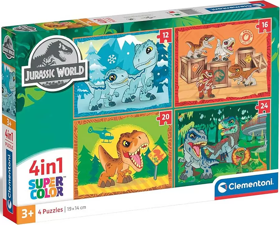 Puzzle slagalice 4u1 Jurassic World Clementoni 21520