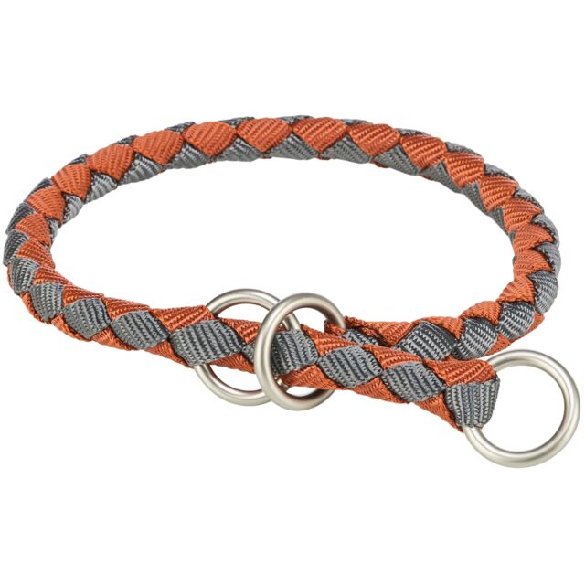 Ogrlica poludavilica za pse 43-51cm Cavo orange/graphite TRIXIE 143930