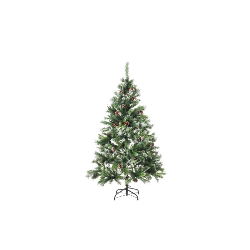 Novogodišnja jelka sa mrazom i šišarkama 210 cm 944 grane Shimmer