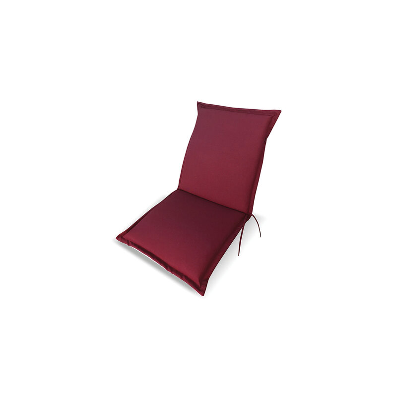 Jastuk sa naslonom za baštenske stolice i ljuljaške 49x119x4 cm, bordo