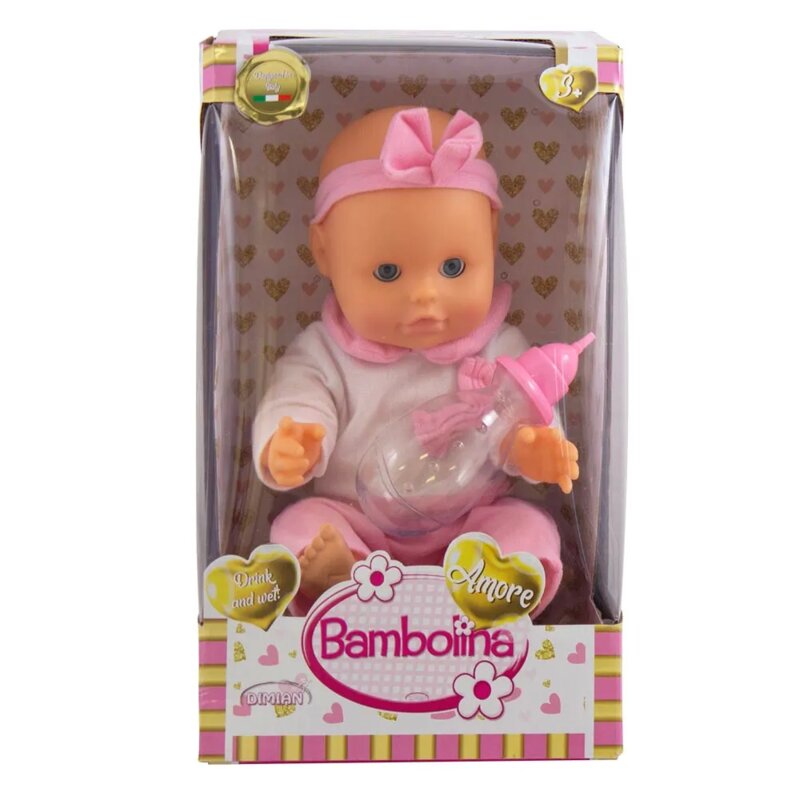 Bambolina Amore lutka beba sa bočicom i nošom
