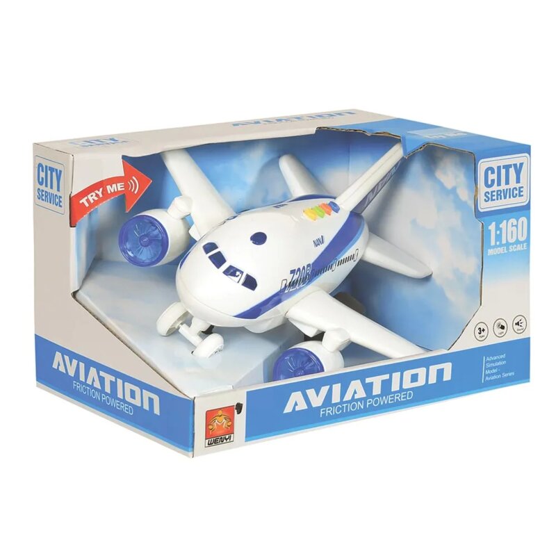 Avion na baterije sa svetlom i zvukom Best Luck 1:160