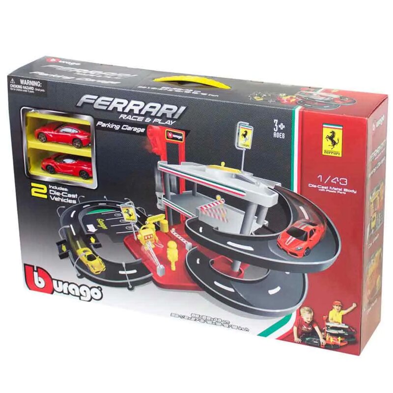 Burago Ferrari Garaža za Autiće 1:43 sa 2 Autića